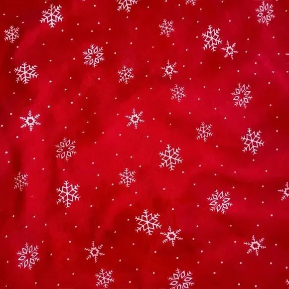 GUC Red Winter Nightie with Snowflakes - Picture 2 of 11
